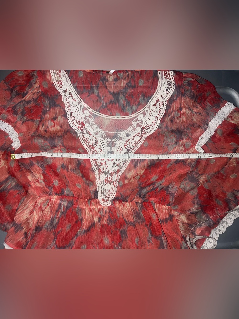 Free People Daydreamer Kimono Style Embroidered Top - Picture 6 of 6